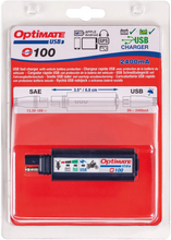 Load image into Gallery viewer, Tecmate SAE to USB Charger - 2 Pin Connector - LED O-100V3 - Installation View