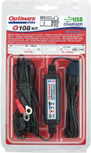 Load image into Gallery viewer, Tecmate SAE to USB Power Cable O-108 - With Battery Lead O-108KIT - Side View