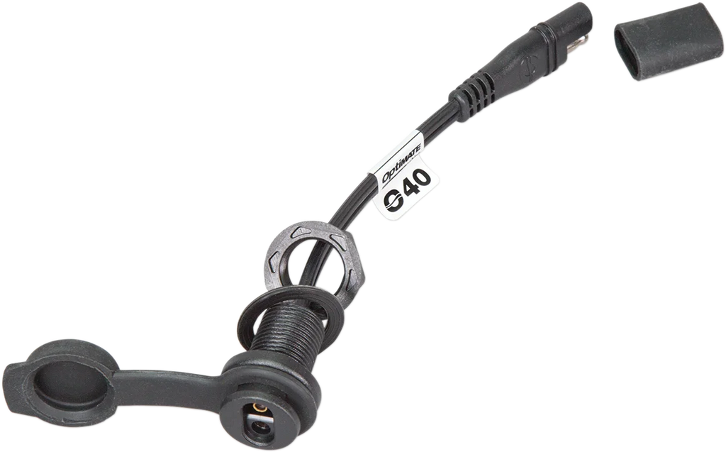 Tecmate Weatherproof SAE Thin Panel Mount Socket O-40 - Short O-40S - Main Product View