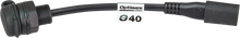 Load image into Gallery viewer, Tecmate Weatherproof SAE Thin Panel Mount Socket O-40 - Short O-40S - Back View