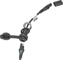 Load image into Gallery viewer, Tecmate Weatherproof SAE Thin Panel Mount Socket O-40 - Short O-40S - Installation View