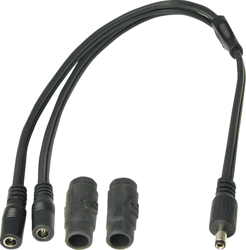 Tecmate Y-splitter - DC 2.5 mm to DC 2.5 mm O-45 - Back View