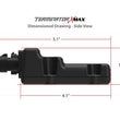 Load image into Gallery viewer, Terminator X Max Measurements - Side View.jpg