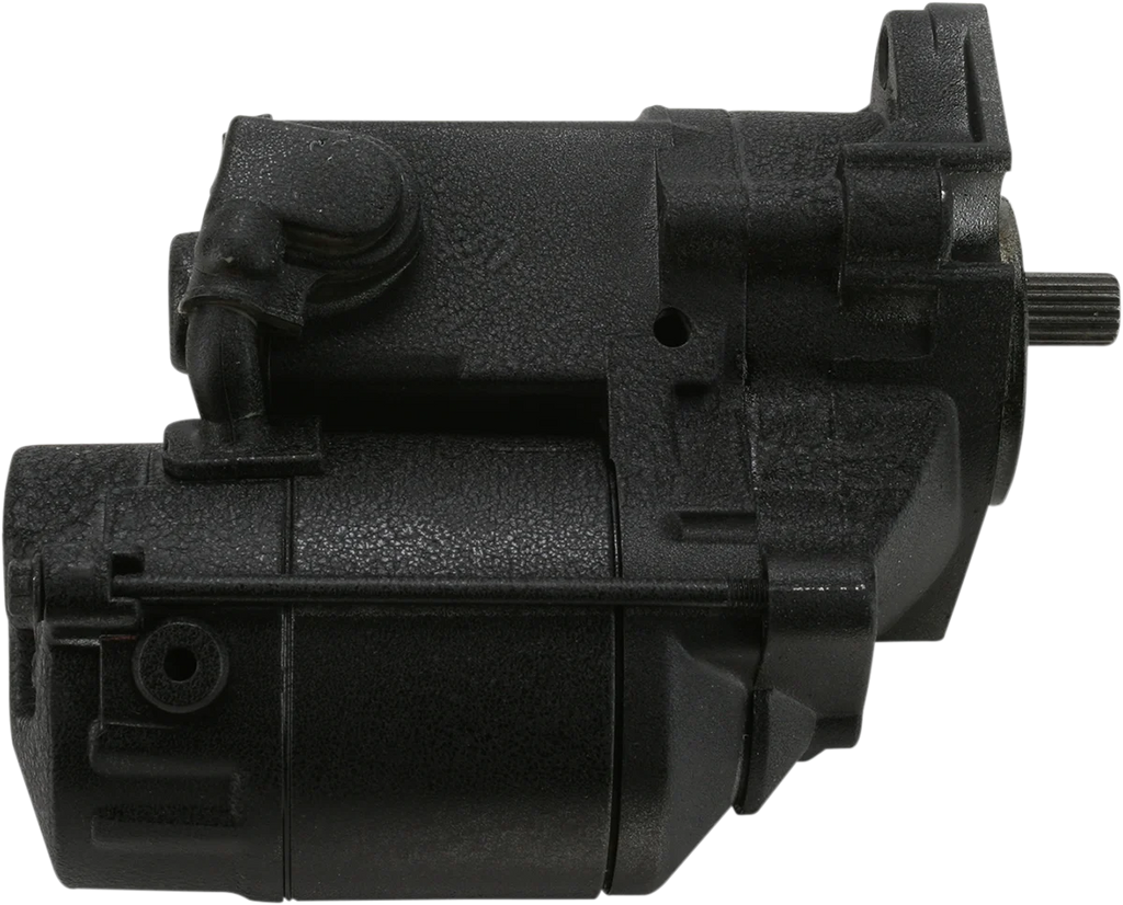 Terry Components Starter Motor - Harley Davidson - Black Wrinkle - Main Product View