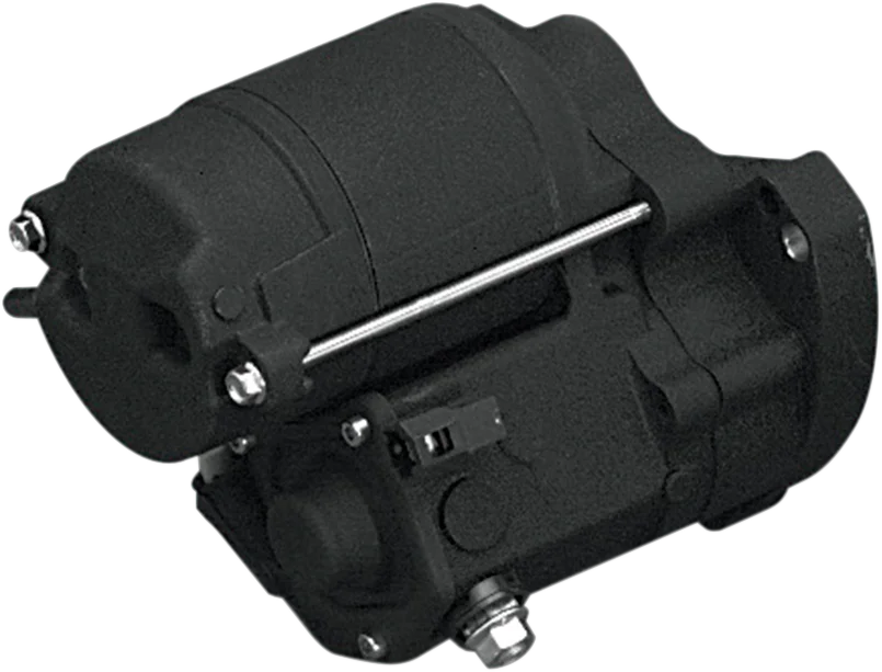 Terry Components Starter Motor - Harley Davidson - Black Wrinkle - Main Product View