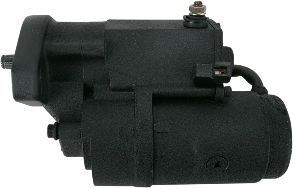 Terry Components Starter Motor - Harley Davidson - Black Wrinkle - Main Product View
