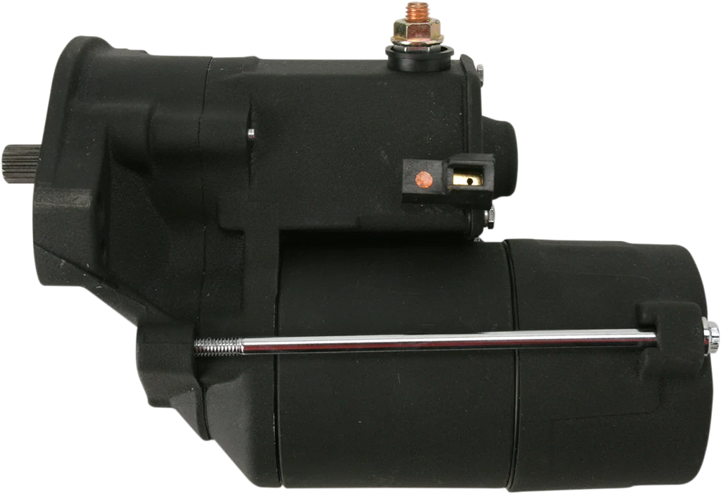 Terry Components Starter Motor - Harley Davidson - Black Wrinkle - Main Product View