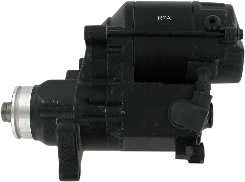 Terry Components Starter Motor - Harley Davidson - Black Wrinkle - Main Product View
