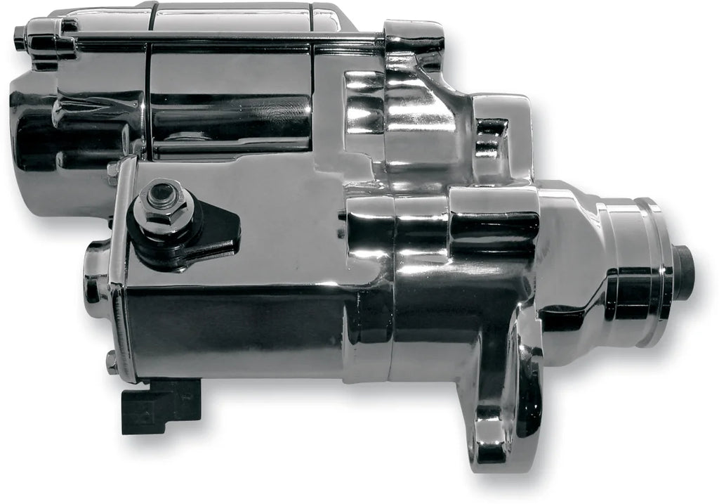 Terry Components Starter Motor - Harley Davidson - Black Wrinkle - Side View