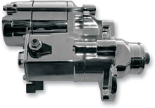 Load image into Gallery viewer, Terry Components Starter Motor - Harley Davidson - Black Wrinkle - Side View