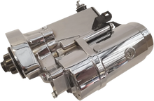 Load image into Gallery viewer, Terry Components Starter Motor - Harley Davidson - Chrome - Side View