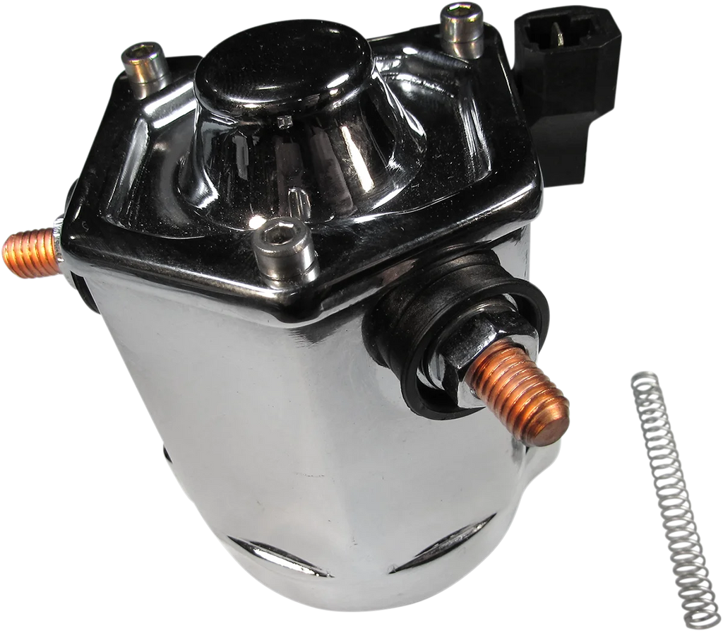 Terry Components Starter Solenoid Body - Black - Side View