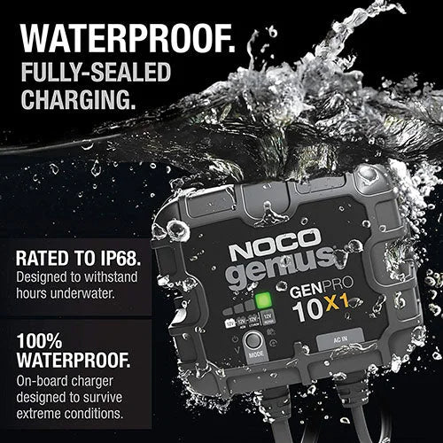 The NOCO Company - Archived 1-BANK 10A ONBOARD BATTERY CHARGER GENPRO10X1 - Back View