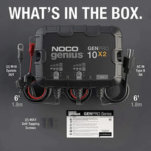 Load image into Gallery viewer, The NOCO Company - Archived 2-BANK 20A ONBOARD BATTERY CHARGER GENPRO10X2 - Back View