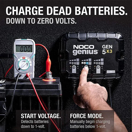 The NOCO Company - Archived 3-BANK 15A ONBOARD BATTERY CHARGER GEN5X3 - Back View