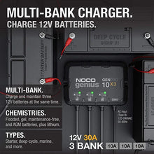 Load image into Gallery viewer, The NOCO Company - Archived 3-BANK 30A ONBOARD BATTERY CHARGER GENPRO10X3 - Back View