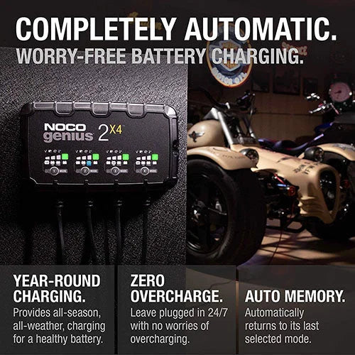 The NOCO Company - Archived 4-BANK 8A BATTERY CHARGER GENIUS2X4 - Installation View