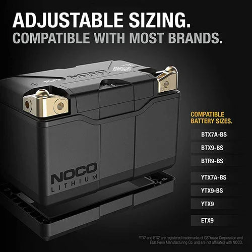 The NOCO Company - Archived NOCO GROUP 9 LITHIUM POWERSPORTS BATTERY NLP9 - Back View