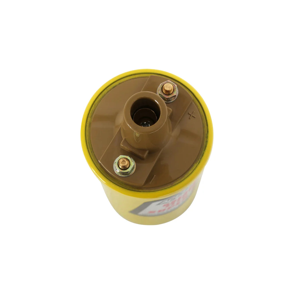 This ACCEL Super Coil is effective up to 6500 RPM, maximum voltage 45,000 volts ACCEL - Top View