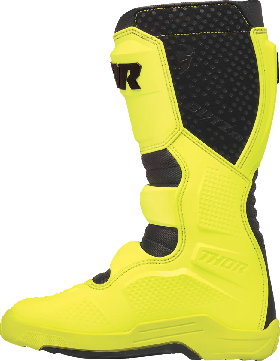 Thor Blitz XR Boots - Acid/Black - Size 9 - Additional View 6