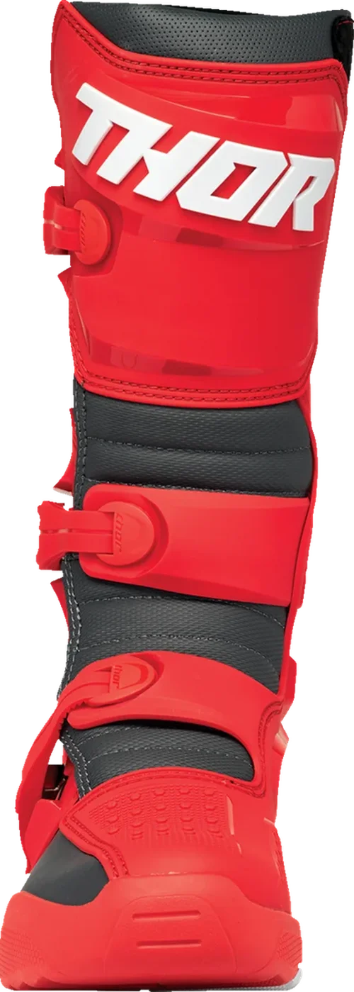 Thor Blitz XR Boots - Red/Charcoal - Size 13 - Side View