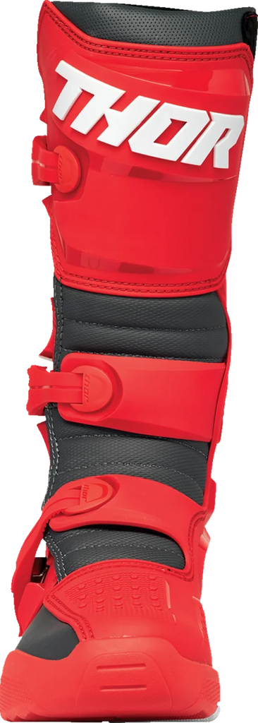 Thor Blitz XR Boots - Red/Charcoal - Size 14 - Side View