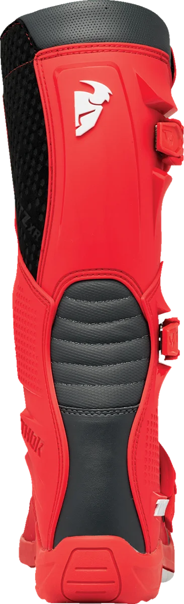 Thor Blitz XR Boots - Red/Charcoal - Size 14 - Back View