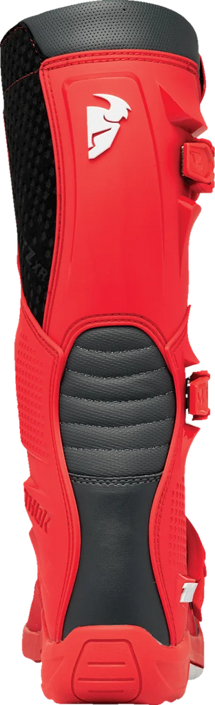 Thor Blitz XR Boots - Red/Charcoal - Size 14 - Back View