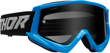 Load image into Gallery viewer, Thor Combat Sand Goggles - Racer - Blue/Gray - Main Product View