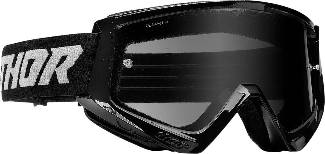 Thor Combat Sand Goggles - Racer - Blue/Gray - Side View