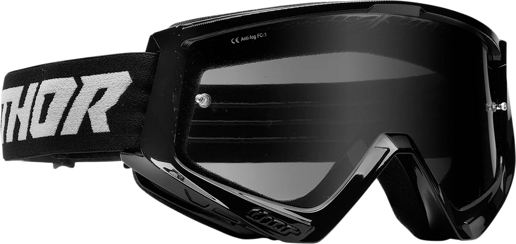 Thor Combat Sand Goggles - Racer - Blue/Gray - Side View