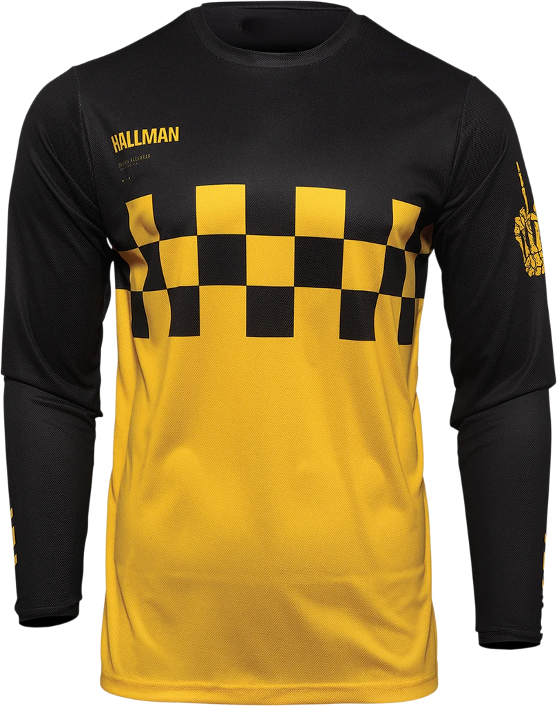 Thor Hallman Differ Cheq Jersey - Yellow/Black - Medium - Main Product View