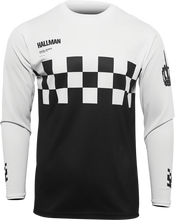Load image into Gallery viewer, Thor Hallman Differ Cheq Jersey - Yellow/Black - Medium - Back View