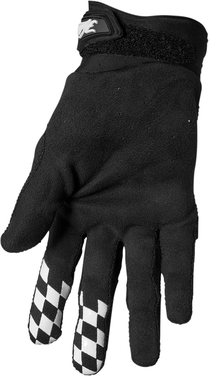 Thor Hallman Digit Gloves - Black/White - Medium - Side View