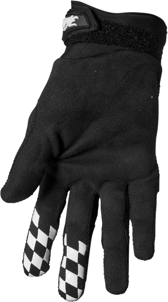 Thor Hallman Digit Gloves - Black/White - Medium - Side View