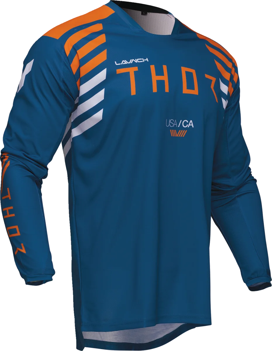 Thor LAUNCHMODE Zone Jersey - Blue - Large - Side View