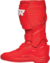 Load image into Gallery viewer, Thor Radial Boots - Red - Size 15 - Installation View