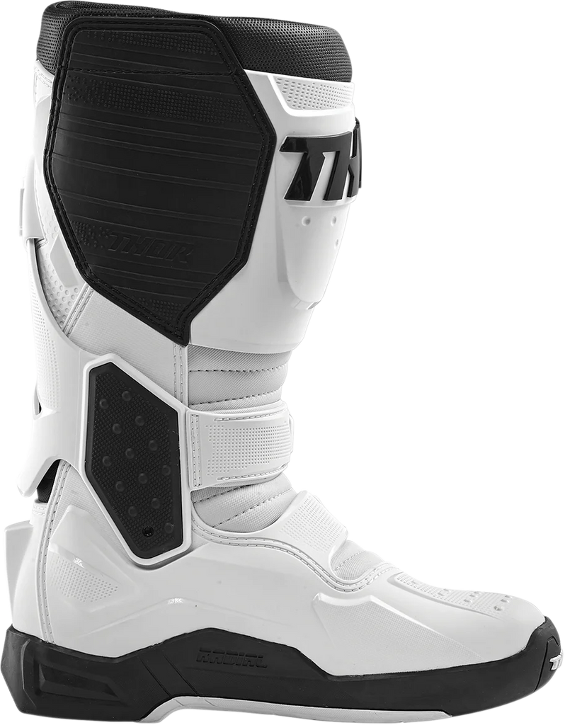 Thor Radial Boots Replacement Outsoles - Black/White - Size 12-13 - Back View