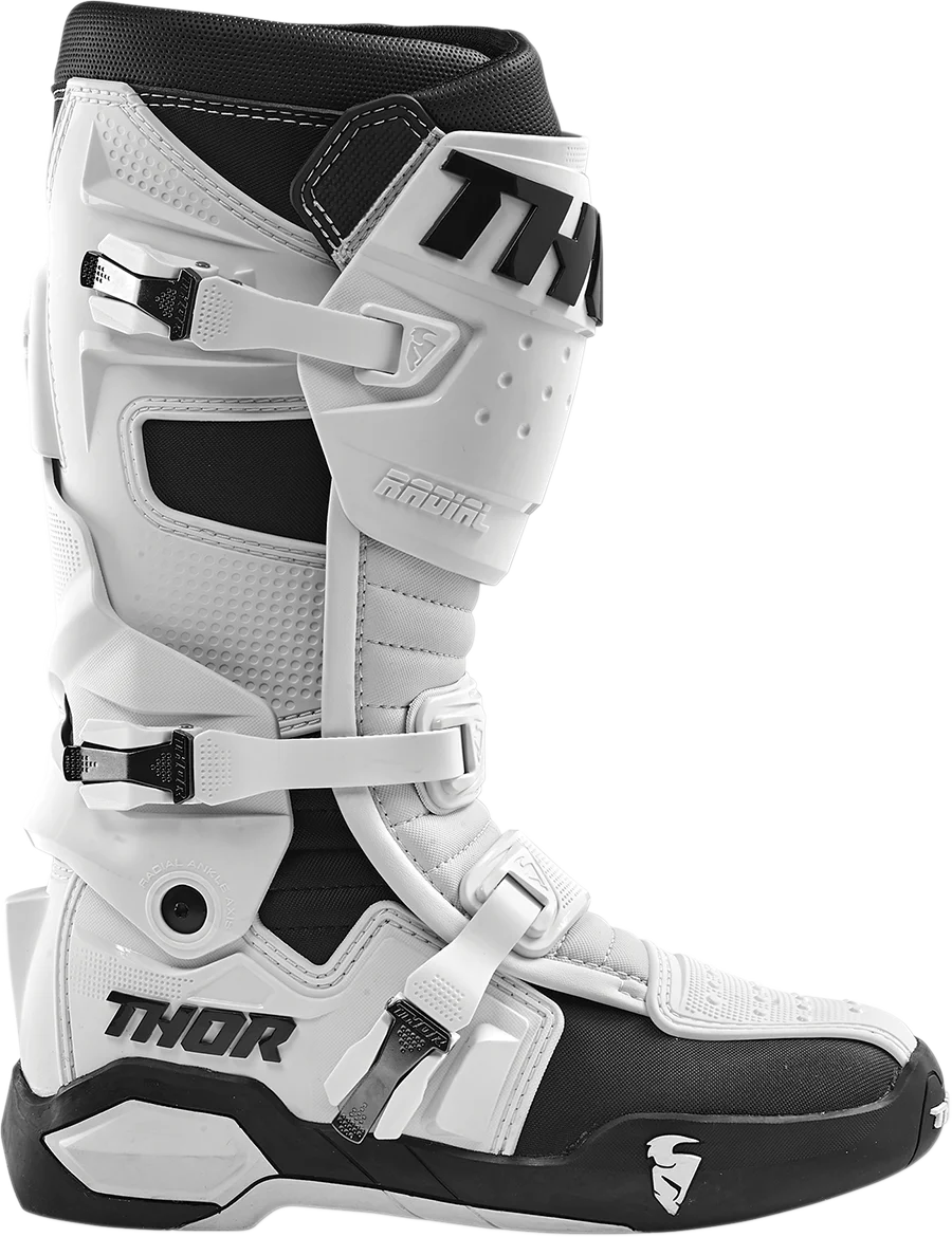 Thor Radial Boots Replacement Outsoles - Black/White - Size 12-13 - Installation View