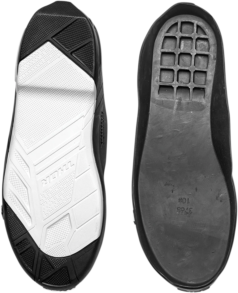 Thor Radial Boots Replacement Outsoles - Black/White - Size 7-8 - Main Product View