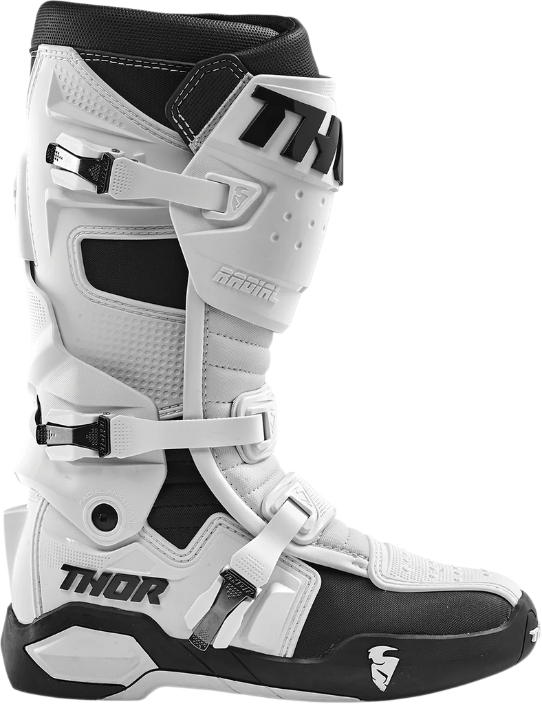 Thor Radial Boots Replacement Outsoles - Black/White - Size 7-8 - Installation View