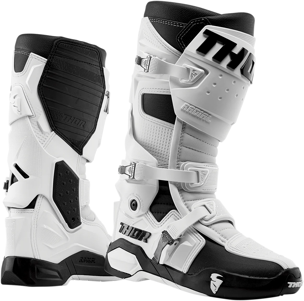 Thor Radial Boots Replacement Outsoles - Red - Size 14-15 - Side View