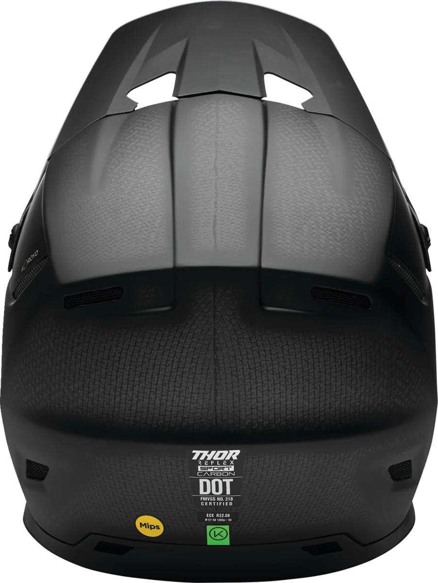 Thor Reflex Sport Helmet - Carbon Stealth - MIPS® - Black - Small - Back View