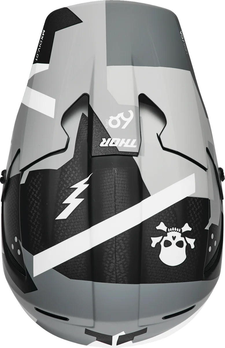 Thor Reflex Sport Helmet - MIPS® - Carbon Brave - Gray/White - Small - Installation View