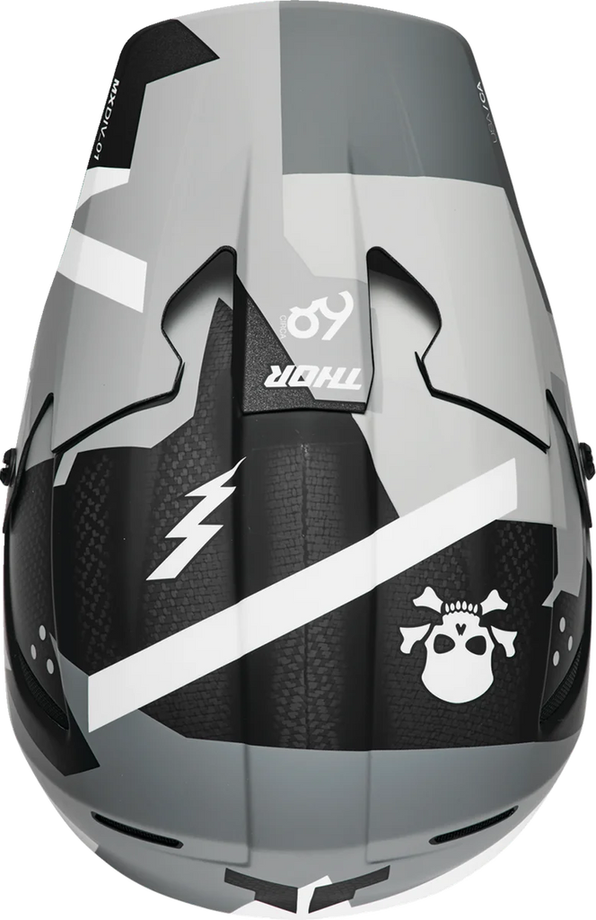 Thor Reflex Sport Helmet - MIPS® - Carbon Brave - Gray/White - XL - Installation View