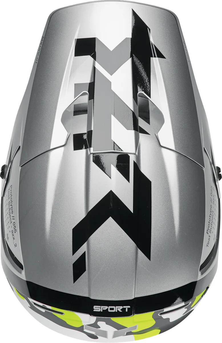 Thor Reflex Sport Helmet - Riot - MIPS® - Gray/Acid - Medium - Installation View