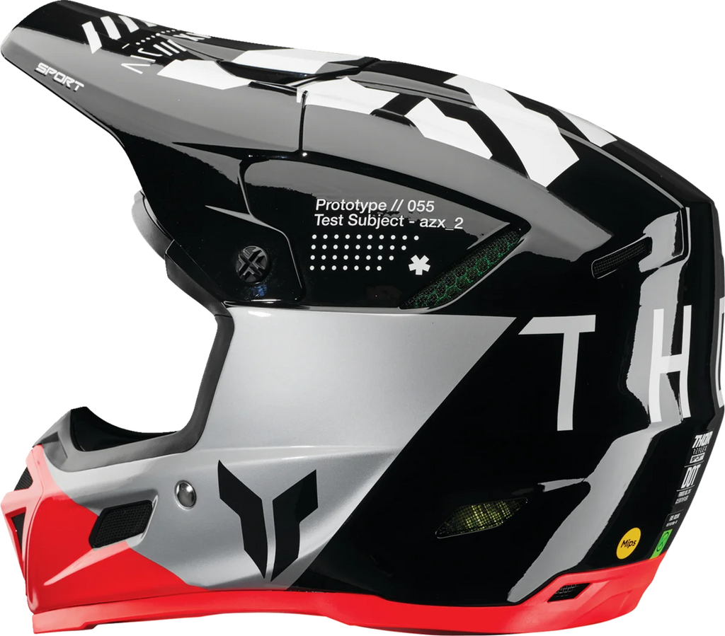 Thor Reflex Sport Helmet - Strike - MIPS® - Black/Red - 2XL - Side View