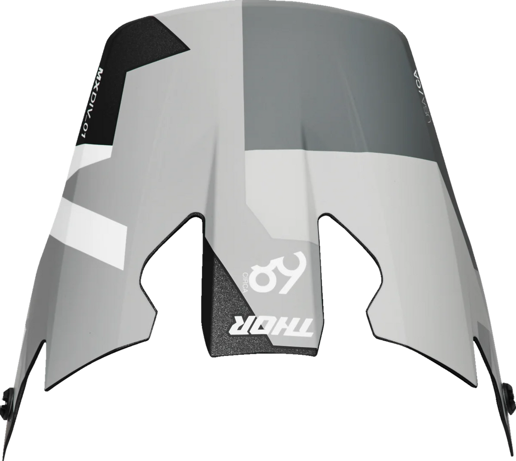 Thor Reflex Sport Visor - Carbon Stealth - Black - Side View