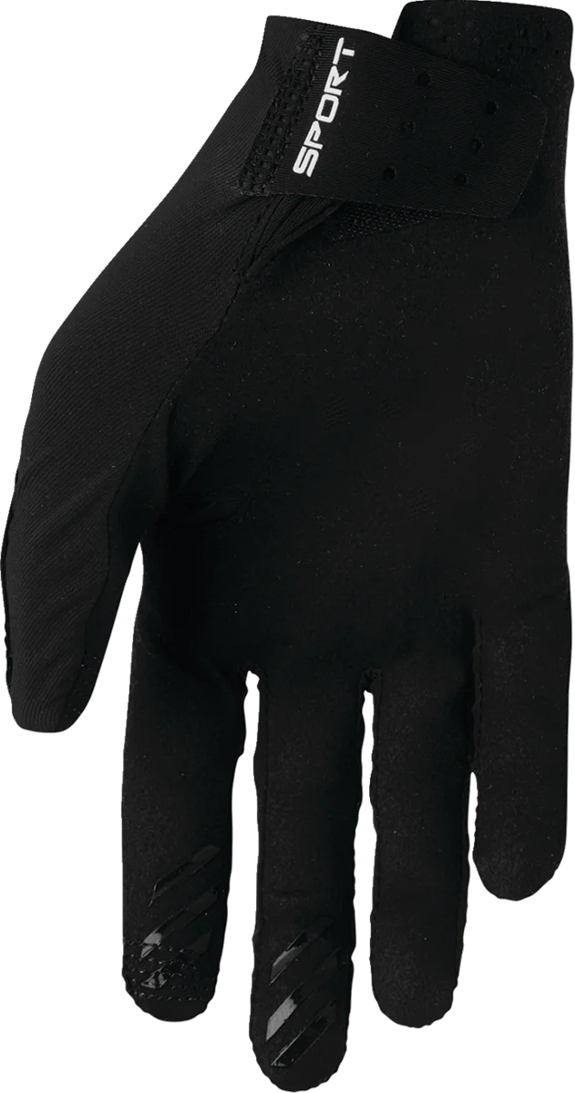 Thor SPORTMODE Iconic Gloves - Black - Large - Side View