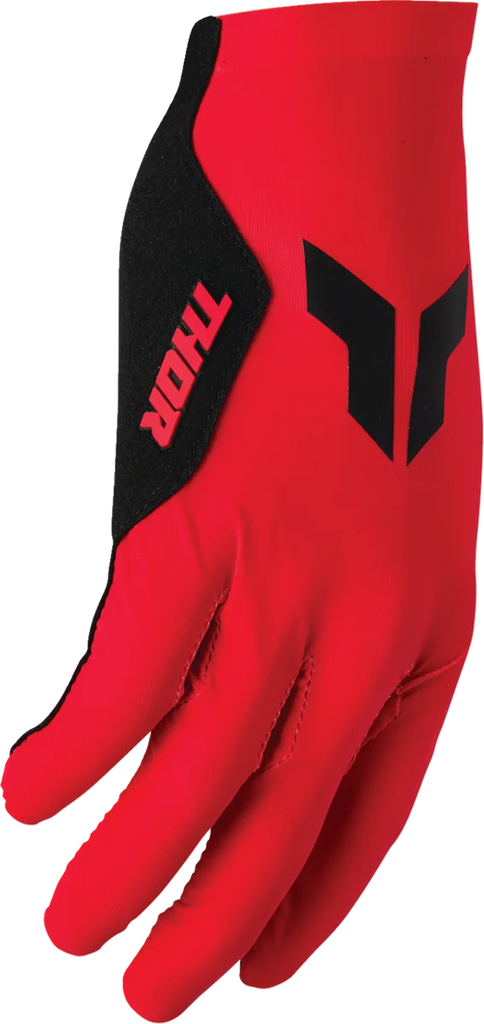 Thor SPORTMODE Iconic Gloves - Red - Large - Back View